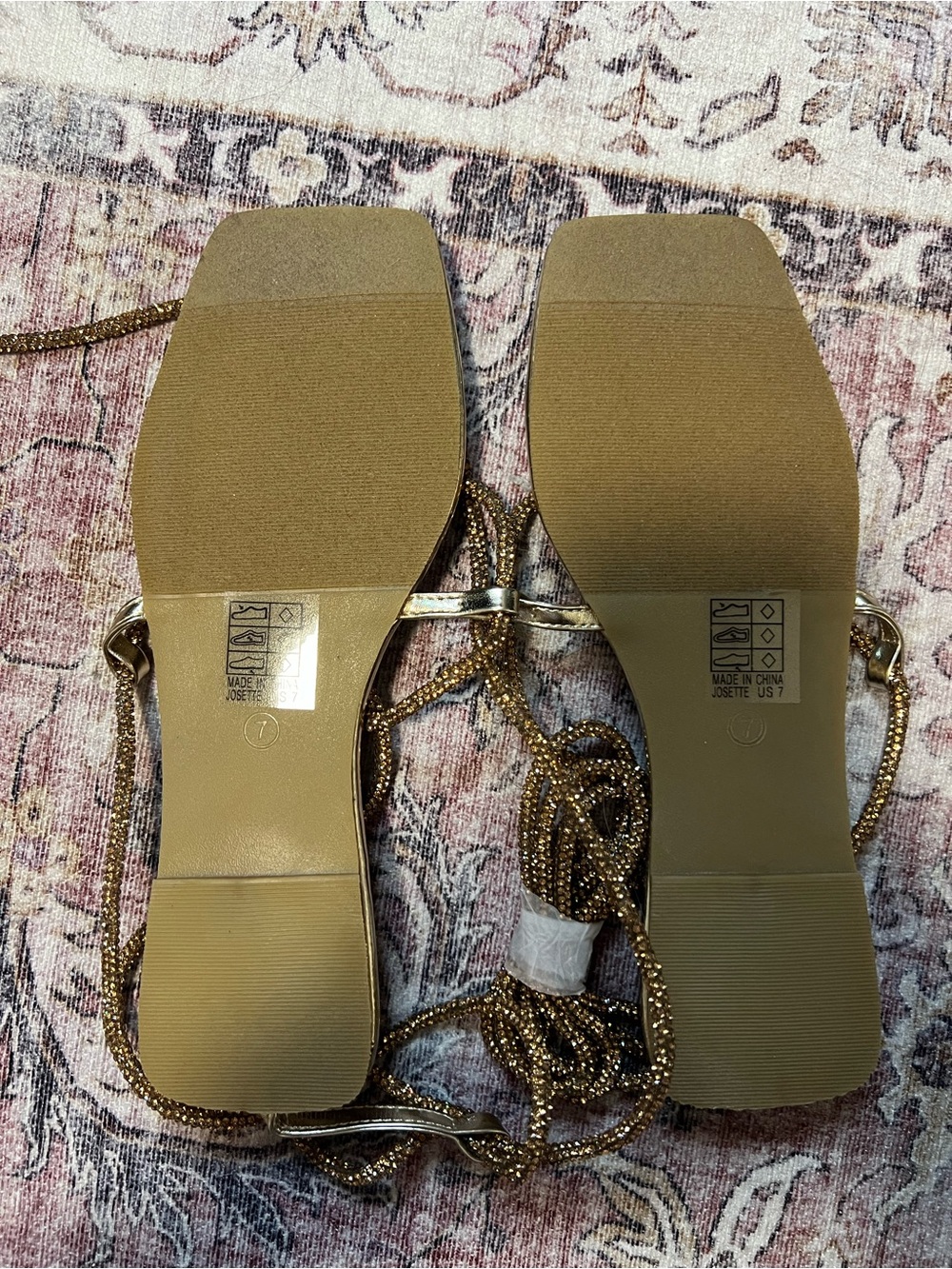 Gold Sandals - Picture 3 of 4